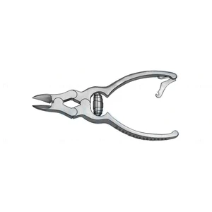 Mykotischer Nagelknipser 6" doppelwirkend, gerade Schneide, Tonnenfeder, geriffelter Griff – surgivalley (999210555)