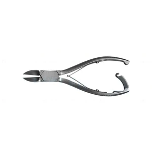 Nagelknipserpinzette 5 1/2" schwer, konkave Schneide, Doppelfeder, glatter Griff – surgivalley (001212647)