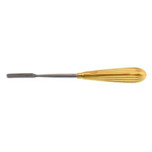 Parkes 锉 8" 后向切割，粒度 1 7.5mm 宽，极细 TC 齿 金色握柄 – surgivalley (013210073)