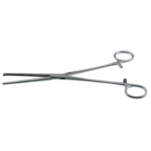 Rochester-Ochsner hämostatische Arterienklemme 8 3/4" gebogen 1x2-Zähne geriffelte Backen Ringgriff – surgivalley (001212851)