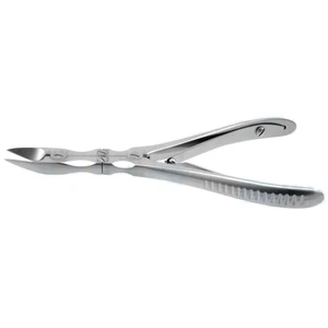 Ruskin-Liston-Knochenzange 6" doppelt übersetzt, abgewinkelt, flache 15.0mm Maulflächen, Federgriff – surgivalley (001212177)