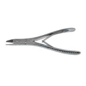 Ruskin-Roland Knochenschneidezange 7 1/4" doppelt wirkend, schmal, gerade, 25.0mm Backen, Federgriff – surgivalley (001212211)