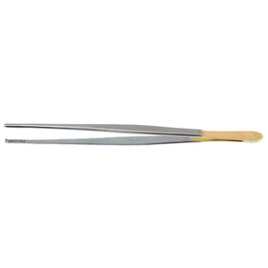 Gewebezange 7" gerade, 1x2 Zähne, gezahnte TC-Plattformen, flacher Griff – surgivalley (001212221)