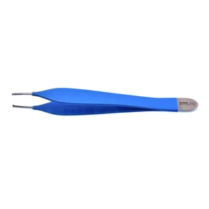 Adson-Gewebezange 4 3/4" gerade 1x2 Zähne isolierter flacher Griff – surgivalley (027210369)
