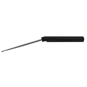 Cervical axial curette 9" angled shaft, low profile straight down size #3/0 cup square handle – surgivalley (008060189)