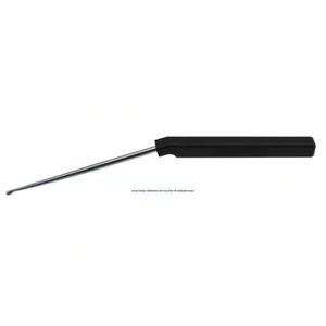 Cervical axial curette 9" angled shaft, low profile straight down size #5/0 cup square handle – surgivalley (008060185)