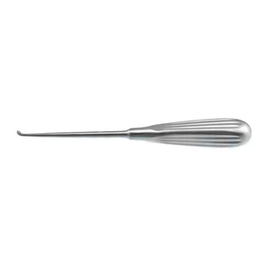Daubenspeck curette 8" straight size #2/0 2.8mm cup, brun handle – surgivalley (008060180)
