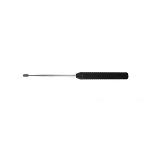 Discectomy rasp 17" double-sided 10.0mm wide, plain and cross serrations black plastic handle – surgivalley (013060001)