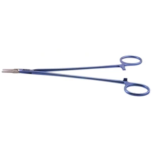 Intra-Cardiac needle holder 8 5/8" delicate straight 2.0mm tapered TC dusted jaws ring handle titanium – surgivalley (003050185)