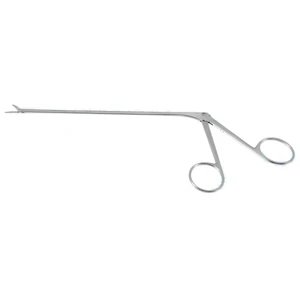 Kurze-Decker microsurgical dissecting scissors 7 5/8" working length 135.0mm delicate curved right 8.0mm blades ring handle – surgivalley (002211677)