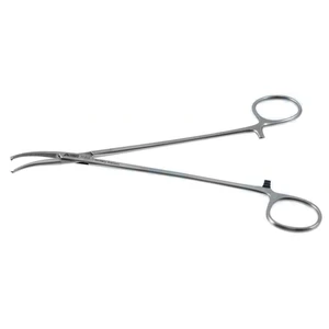 Ligamentum-flavum-Pinzette 7" gebogene gezahnte Backen, Ringgriff – surgivalley (001212310)