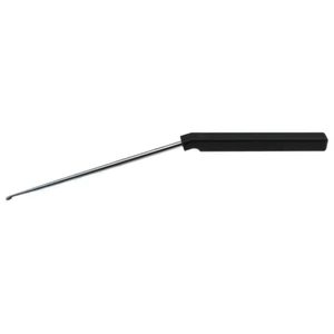 Lumbar axial curette 10 1/4" angled shaft, low profile straight down size #3/0 cup square handle – surgivalley (008060199)
