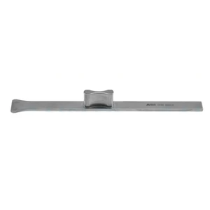 Rubin nasal osteotome 6 1/4" straight 16.0mm wide 14.0mm cutting edge rounded corners flat handle – surgivalley (012030060)