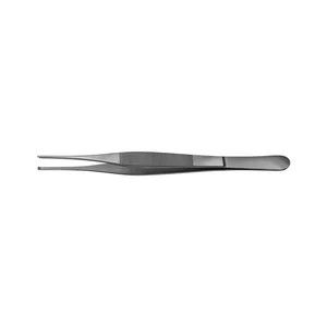 Adson Gewebepinzette 4 3/4" fein gerade 1x2 Zähne, Ligaturplattform Flachgriff – surgivalley (027210020)