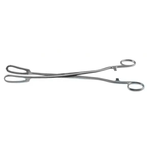 Pinzas ovulares Bierer 13" rectas mandíbulas serradas de 19.0 mm de ancho mango de anillo con cierre de trinquete – surgivalley (001090069)