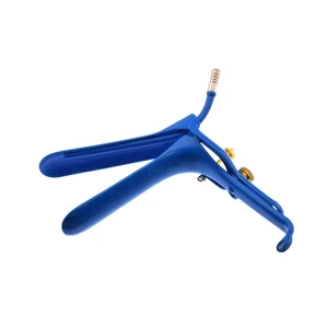 Leep Graves vaginal speculum, extra-large 6"long x 1 3/8"wide blades insulated, built''smoke tube – surgivalley (010090065)