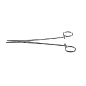 Pinzas de histerectomía Phaneuf 8 1/4" rectas con mandíbulas dentadas y dientes 1x2, mango anular – surgivalley (001090065)