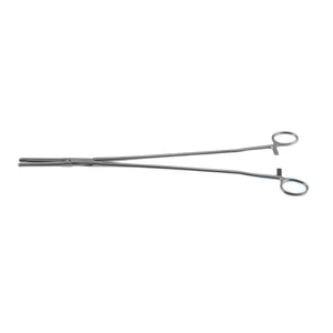 Z-Type hysterectomy (Parametrium) clamp forceps 14" straight serrated jaws ring handle – surgivalley (001090067)