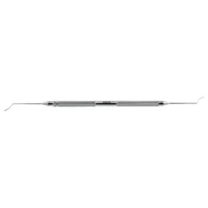Banaji LASIK spatula 6" double-ended, vaulted shafts 9.0mm bend to tips 0.8mm wide flat spatulated blades round handle – surgivalley (999060093)