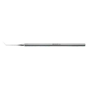 Bonfadini DALK spatula 4 5/8" vaulted 1.0mm 8.0mm blade, beveled tip with center groove flat handle – surgivalley (999060096)