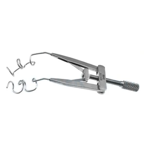 Brown triple post lid speculum 3 1/8" adult side 16.0mm open wire blades 1.0mm center blade wide, nasal approach, adjustable thumb-screw tension – surgivalley (010040161)