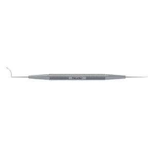 Chansue femtosecond lenticule spatula 4 1/2" double-ended, vaulted 1.25mm wide spatula 2.0mm long hook round handle – surgivalley (005060073)