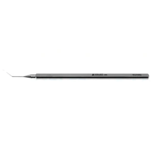 Clayman-Jaffe lens manipulating hook 4 1/2" angled shaft 10.0mm from bend to tip 0.15mm diameter blunt tip flat handle – surgivalley (005040027)