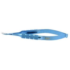 Cohan mini needle holder 4 1/8" fine, gently curved 7.5mm smooth jaws round handle, without lock titanium – surgivalley (003050182)