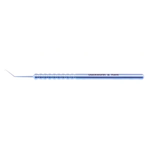 D&K Anwar Keratoplasty hook 4 5/8" angled 45º shaft 0.18mm diameter tip with flat face round handle titanium – surgivalley (005212263)