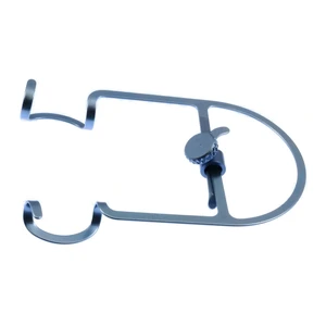 D&K Barrett lid speculum adult size straight 14.5mm open wire blades, nasal approach, adjustable thumb-screw tension titanium – surgivalley (010040128)