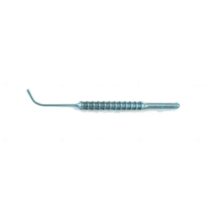 D&K Barrett nucleus expressor 4 3/4" curved shaft 2.0mm bulbous tip, Barrett round balanced handle titanium – surgivalley (999210656)