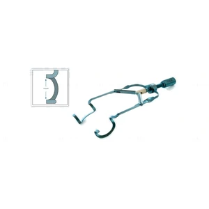 D&K lid speculum adult size 14.5mm open wire blades, nasal approach, adjustable thumb-screw tension titanium – surgivalley (010040130)
