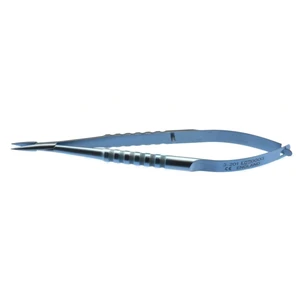 D&K needle holder 4 3/8" medium straight 9.0mm smooth jaws round handle, without lock titanium – surgivalley (003050168)