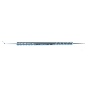 Disector de doble extremo D&K SMILE de 4 1/2", angulado 60°, 9.5mm desde la curvatura hasta la punta, diámetro de 0.4mm, punta en forma de bala, marcas láser a 7.0mm, 7.5mm y 8.0mm – surgivalley (017210133)