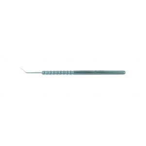D&K spatula 4 7/8" vaulted 0.3mm x 11.0mm round blade round handle titanium – surgivalley (999060104)