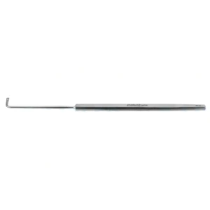Gass retinal detachment hook 5 5/8" flattened 13.0mm Graefe-type hook end with 1.5mm oval hole flat handle – surgivalley (005212833)