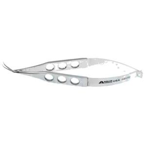 Gills capsulotomy scissors 4 1/4" angled 10.0mm blades curved sharp tips flat 3-hole handle – surgivalley (002040216)