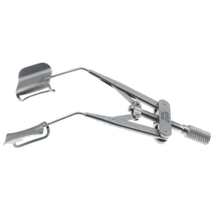 Ginsberg lid speculum 3 1/4" adult size 15.0mm solid flared upper blade and fenestrated lower blade, nasal approach, adjustable thumb-screw tension – surgivalley (010040151)