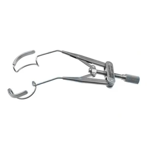 Guell LASIK lid speculum 3 3/8" adult size 17.0mm open rounded wire blades with extension, nasal approach, adjustable thumb-screw tension – surgivalley (010040145)