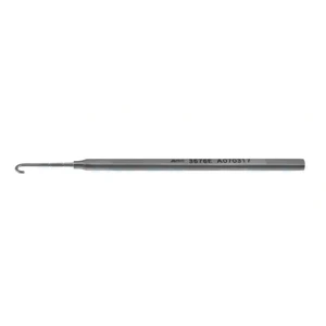 Hardesty tenotomy hook 4 3/4" curved 5.0mm hook with markings 14.0mm and 20.0mm from tip flat handle – surgivalley (005212684)
