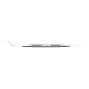 Kohnen femtosecond/LASIK spatula/hook 4 3/4" double-ended angled 11.0mm x 0.5mm spatula blade angled 2.0mm modified Sinskey hook blunt tip round handle – surgivalley (005040033)