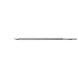 Maloney LASIK enhancement hook 4 1/2" straight shaft, semi-sharp 0.5mm length tip round handle – surgivalley (005040031)