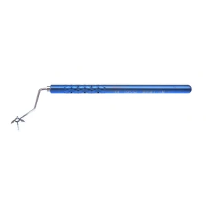 Davis plumb-bob 4-ray pre-op corneal gravity marker solomon 4 7/8" marks 3, 6, 9, and 12 o'clock cardinal positions, Thornton titanium handle – surgivalley (999040725)