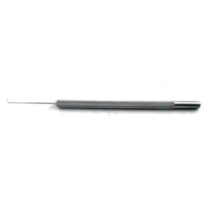 Membrane hook 5 1/8" 24 gauge, slightly curved working length 35.0mm blunt tip round handle – surgivalley (002211708)
