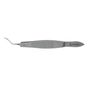 MICS 囊膜切开镊 4 1/8" 拱形双交叉作用杆身 精细，囊肿刀尖端，距尖端 2.5mm 和 5.0mm 处标记 扁平手柄 – surgivalley (001213555)
