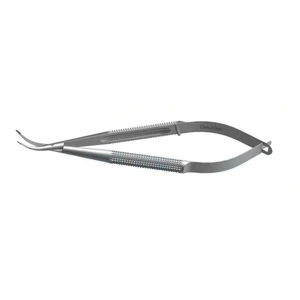 Needle holder/suture scissors 5" curved 12.0mm blades 3.0mm tying platform jaws round handle with lock – surgivalley (002040150)