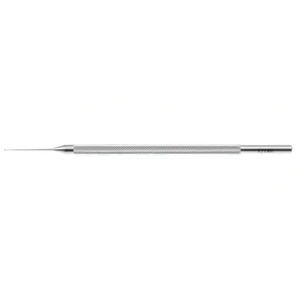Nevyas soft IOL manipulating hook 4 3/4" straight shaft 0.25mm textured tip round handle – surgivalley (005040022)