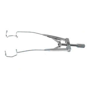 Nordan lid speculum 4 1/8" adult size 15.0mm open V-wire blades with olive tips, nasal approach, adjustable thumb-screw tension – surgivalley (010040136)