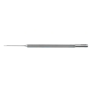 Olk retinal spatula 4 7/8" triangular 0.5mm tip angled 130º with 4.0mm flattened area round handle – surgivalley (999120691)