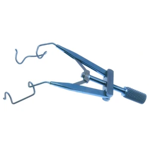 Ong glaucoma lid speculum 15.0mm blades for use in the right eye, nasal approach, adjustable thumb-screw tension titanium – surgivalley (010040141)